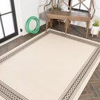 JONATHAN Y Havana Classic Diamond Border Indoor/Outdoor Area Rug