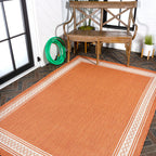 JONATHAN Y Havana Classic Diamond Border Indoor/Outdoor Area Rug