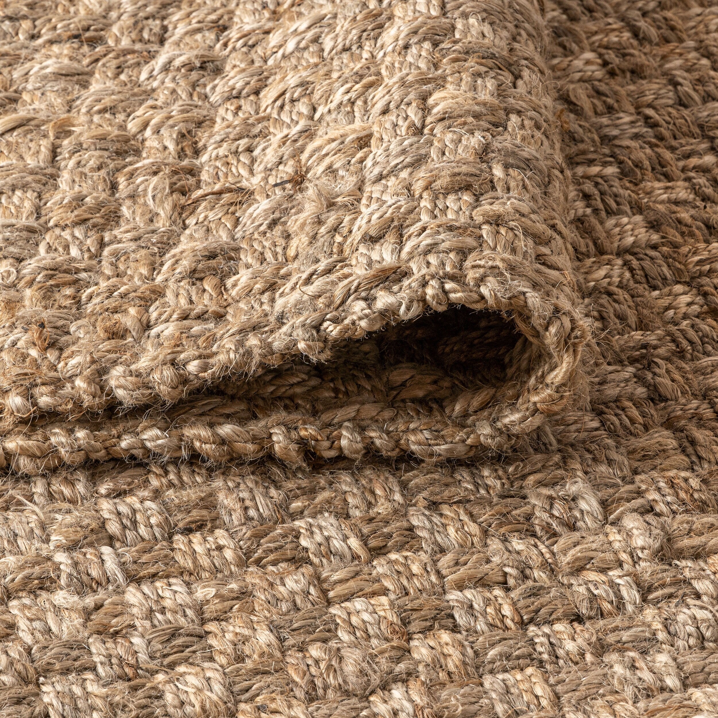 JONATHAN Y Hiro Hand Woven Boucle Chunky Jute Area Rug