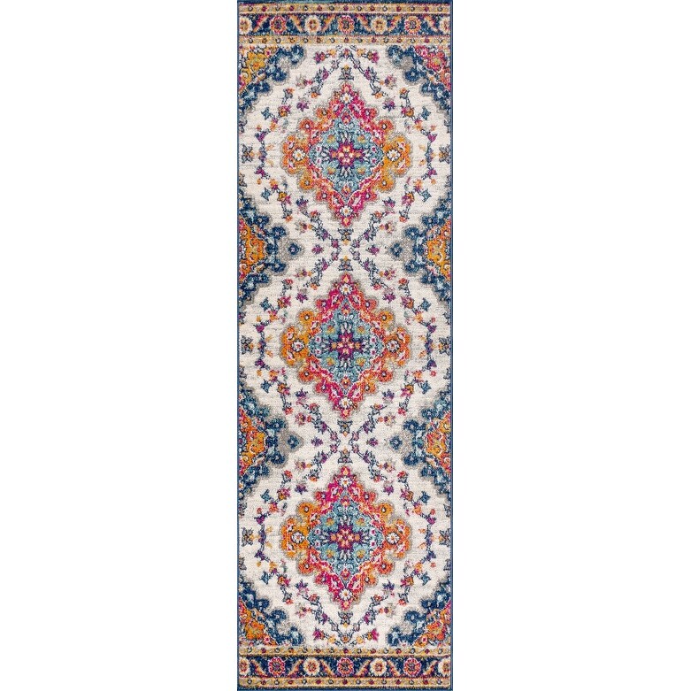 JONATHAN Y Inigo FLAIR Boho Vintage Medallion Area Rug