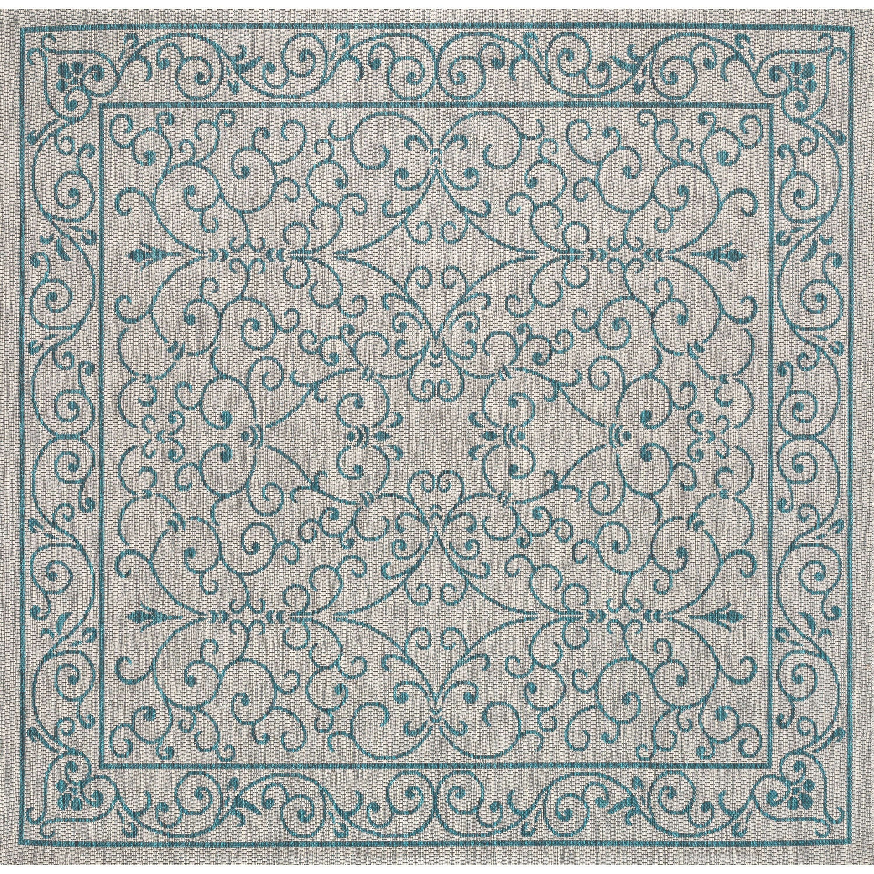 JONATHAN Y Filigree Textured Weave Indoor/Outdoor Area Rug