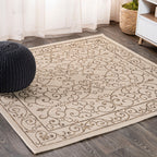 JONATHAN Y Filigree Textured Weave Indoor/Outdoor Area Rug