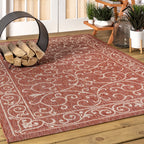 JONATHAN Y Filigree Textured Weave Indoor/Outdoor Area Rug