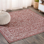 JONATHAN Y Filigree Textured Weave Indoor/Outdoor Area Rug