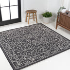 JONATHAN Y Filigree Textured Weave Indoor/Outdoor Area Rug