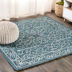JONATHAN Y Filigree Textured Weave Indoor/Outdoor Area Rug