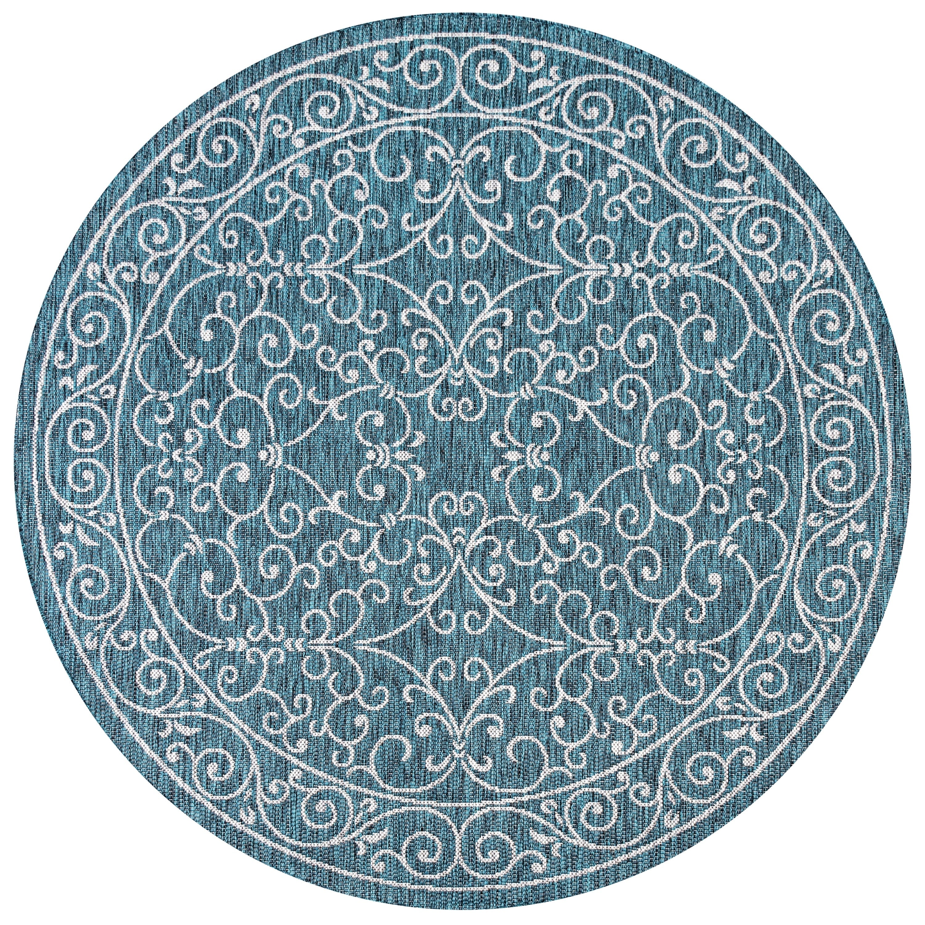JONATHAN Y Filigree Textured Weave Indoor/Outdoor Area Rug