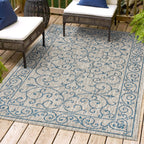 JONATHAN Y Filigree Textured Weave Indoor/Outdoor Area Rug