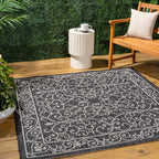 JONATHAN Y Filigree Textured Weave Indoor/Outdoor Area Rug