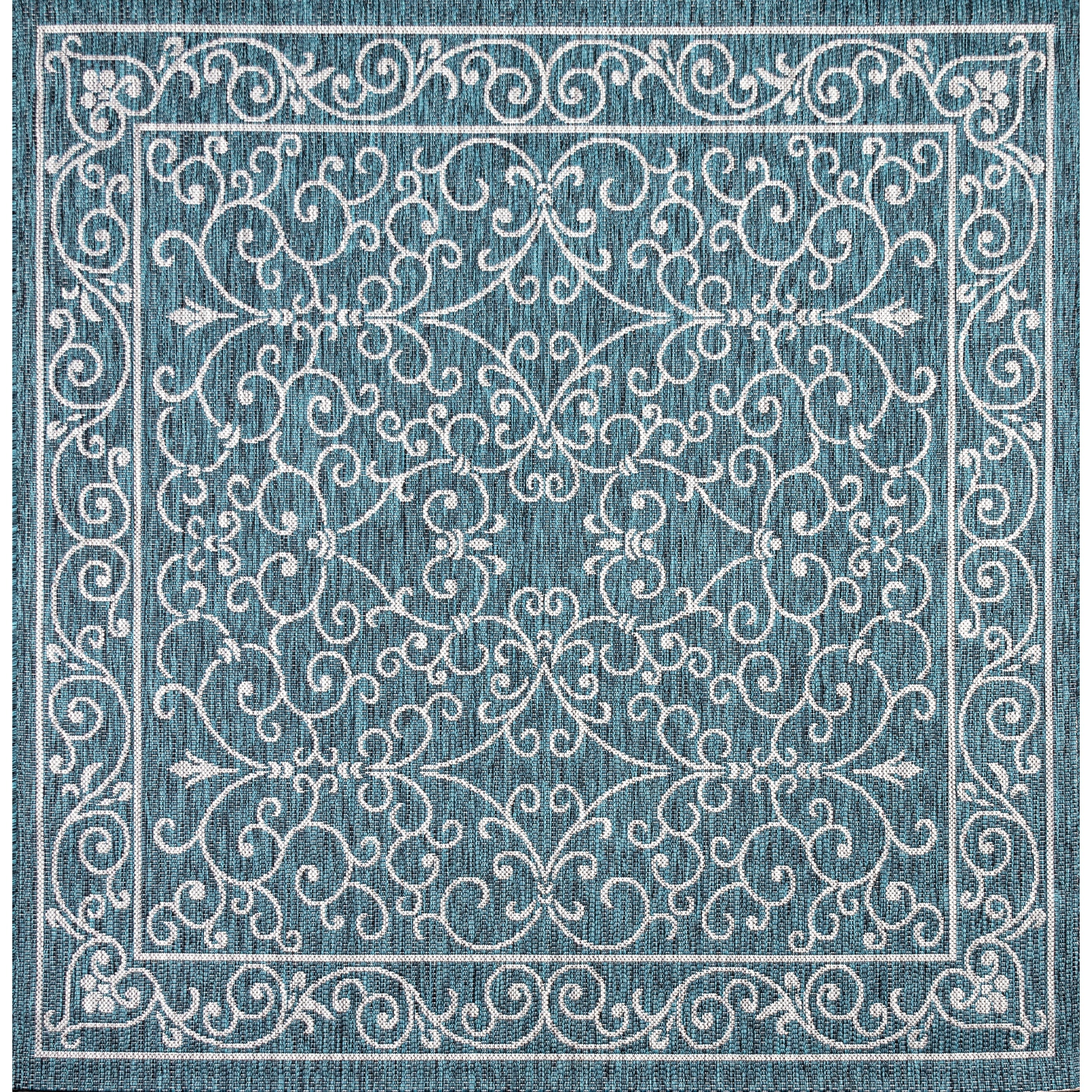 JONATHAN Y Filigree Textured Weave Indoor/Outdoor Area Rug