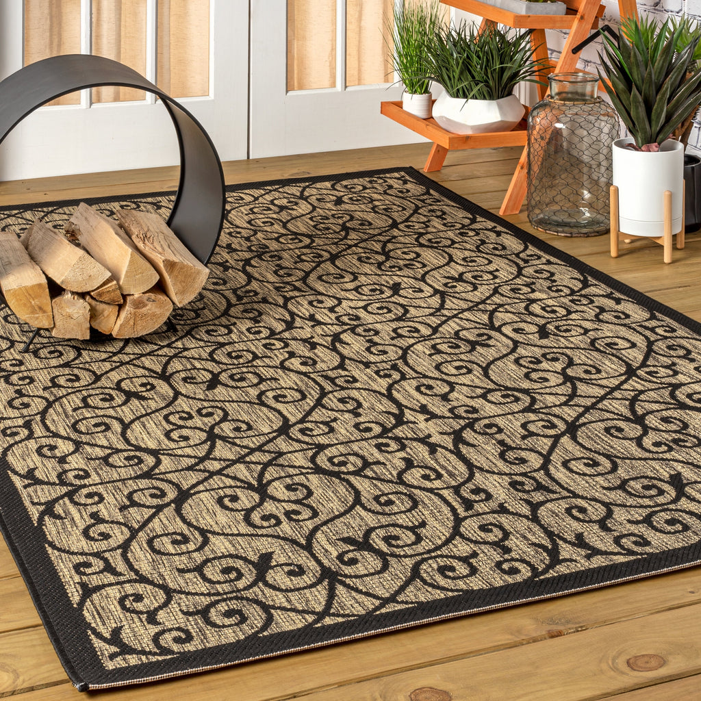 JONATHAN Y Ourika Textured Weave Indoor/Outdoor Area Rug