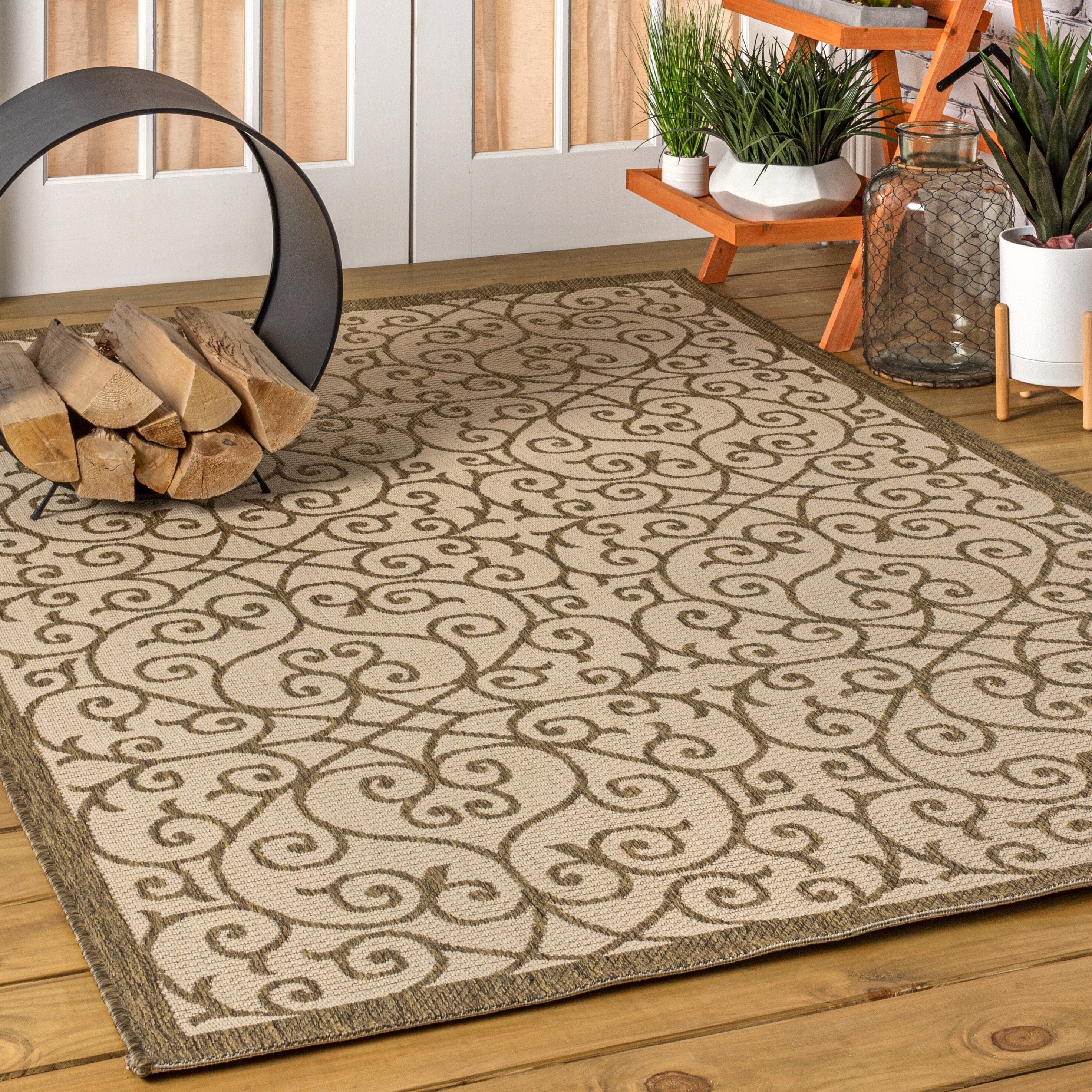 JONATHAN Y Ourika Textured Weave Indoor/Outdoor Area Rug