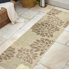 JONATHAN Y Floral Textured Weave Indoor/Outdoor Area Rug