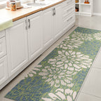 JONATHAN Y Floral Textured Weave Indoor/Outdoor Area Rug