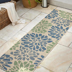 JONATHAN Y Floral Textured Weave Indoor/Outdoor Area Rug