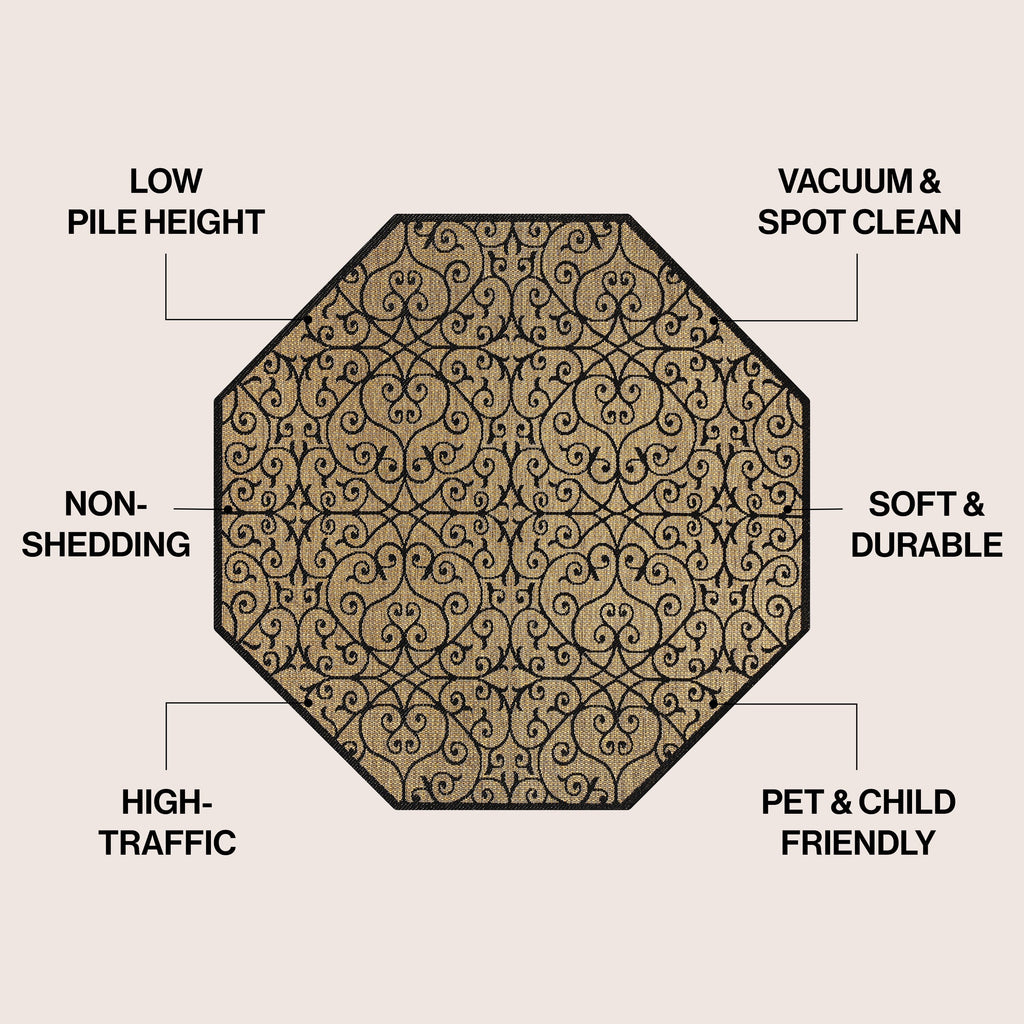 JONATHAN Y Ourika Textured Weave Indoor/Outdoor Area Rug