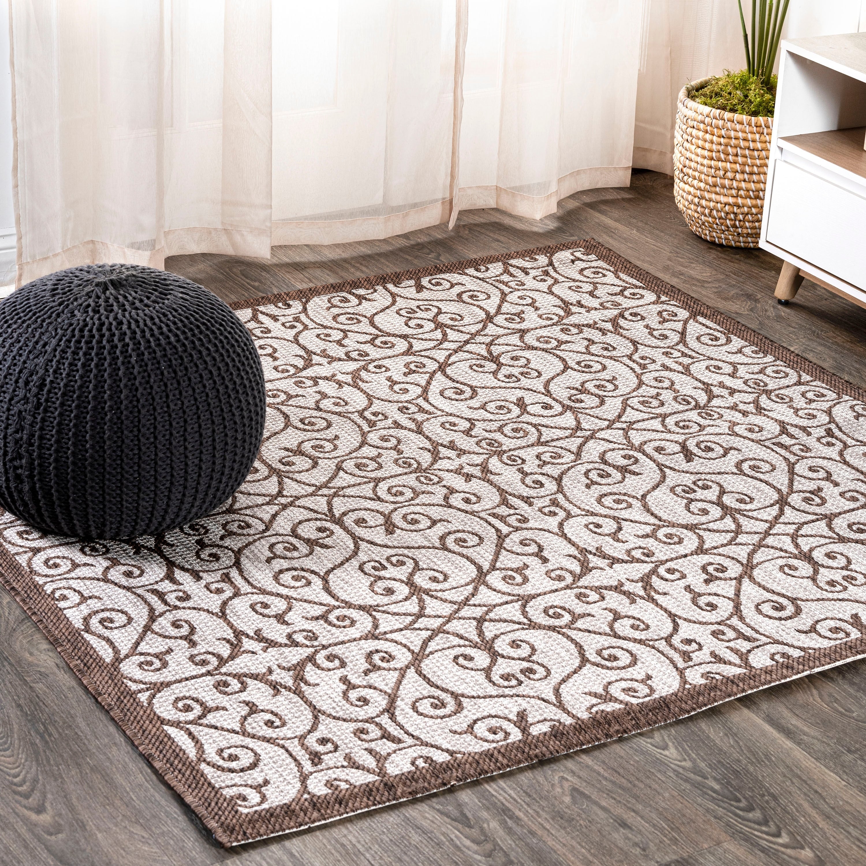 JONATHAN Y Ourika Textured Weave Indoor/Outdoor Area Rug