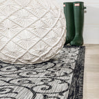 JONATHAN Y Ourika Textured Weave Indoor/Outdoor Area Rug