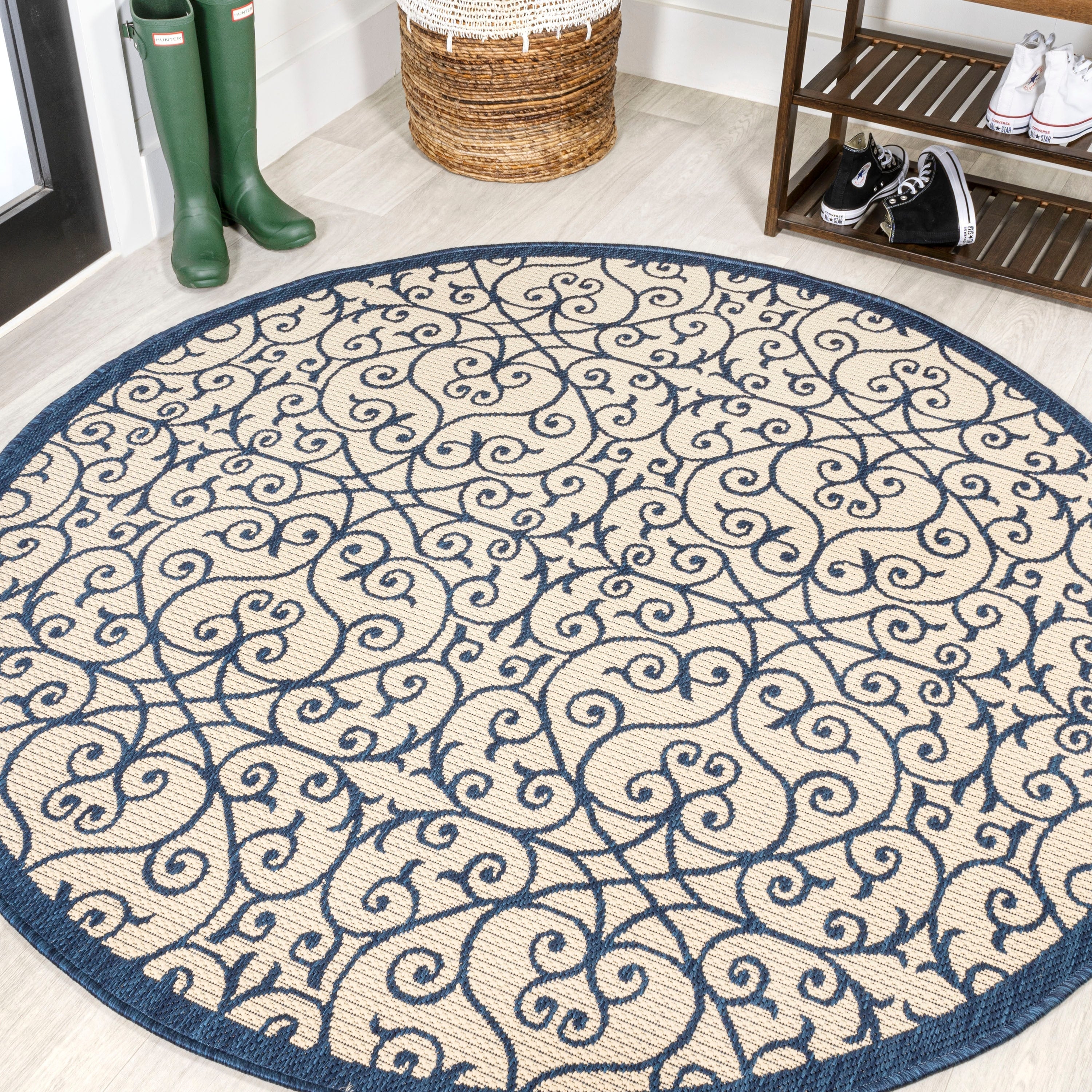 JONATHAN Y Ourika Textured Weave Indoor/Outdoor Area Rug