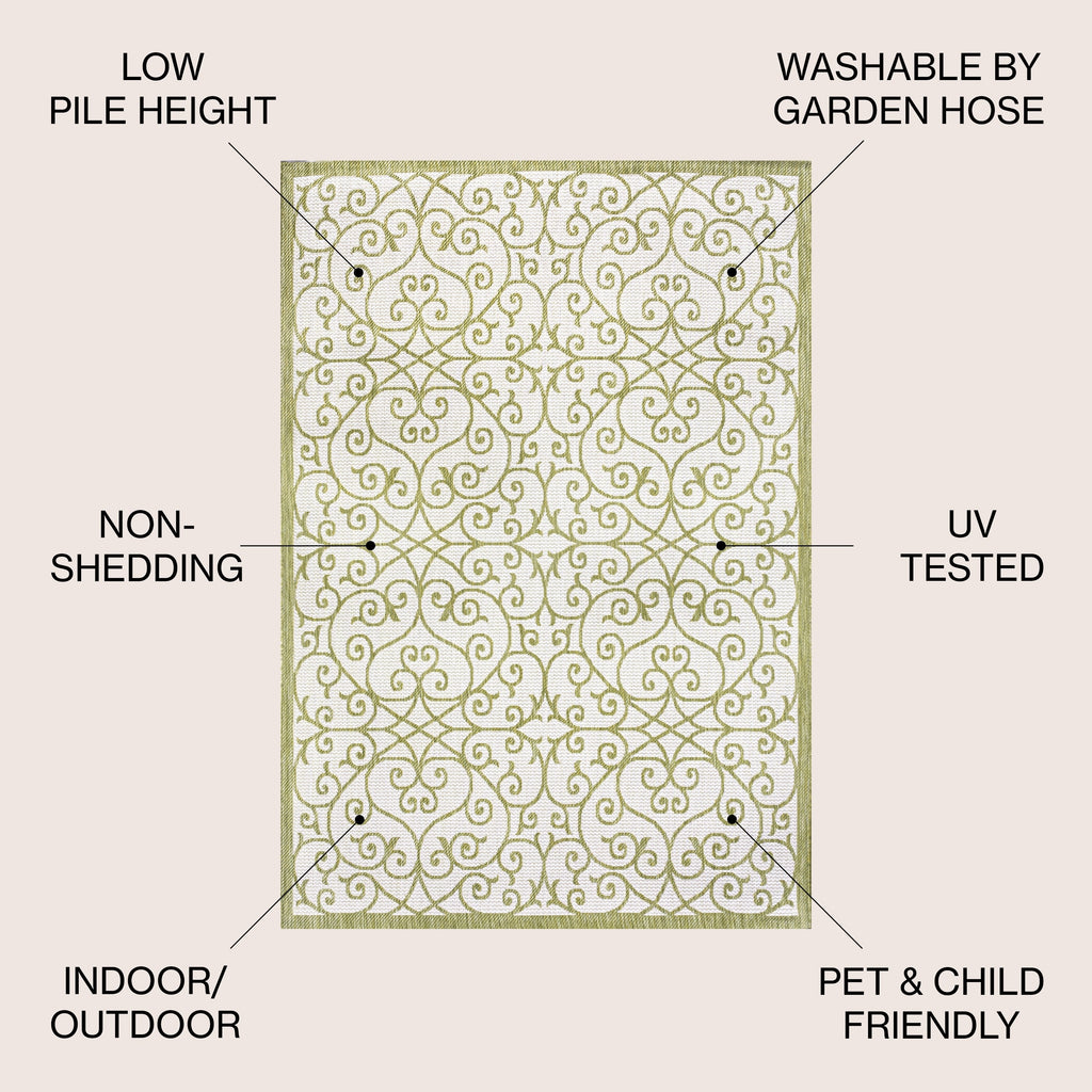 JONATHAN Y Ourika Textured Weave Indoor/Outdoor Area Rug