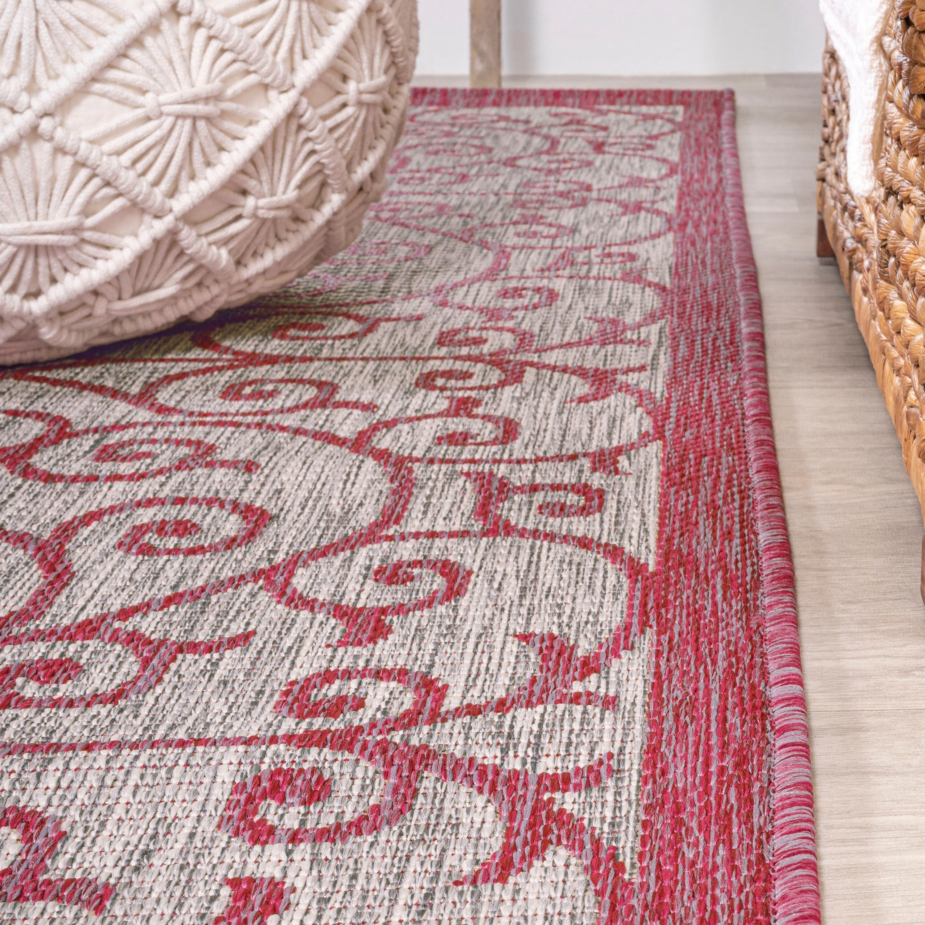 JONATHAN Y Ourika Textured Weave Indoor/Outdoor Area Rug