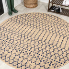 JONATHAN Y Trebol Moroccan Geometric Textured Weave Indoor/Outdoor Area Rug