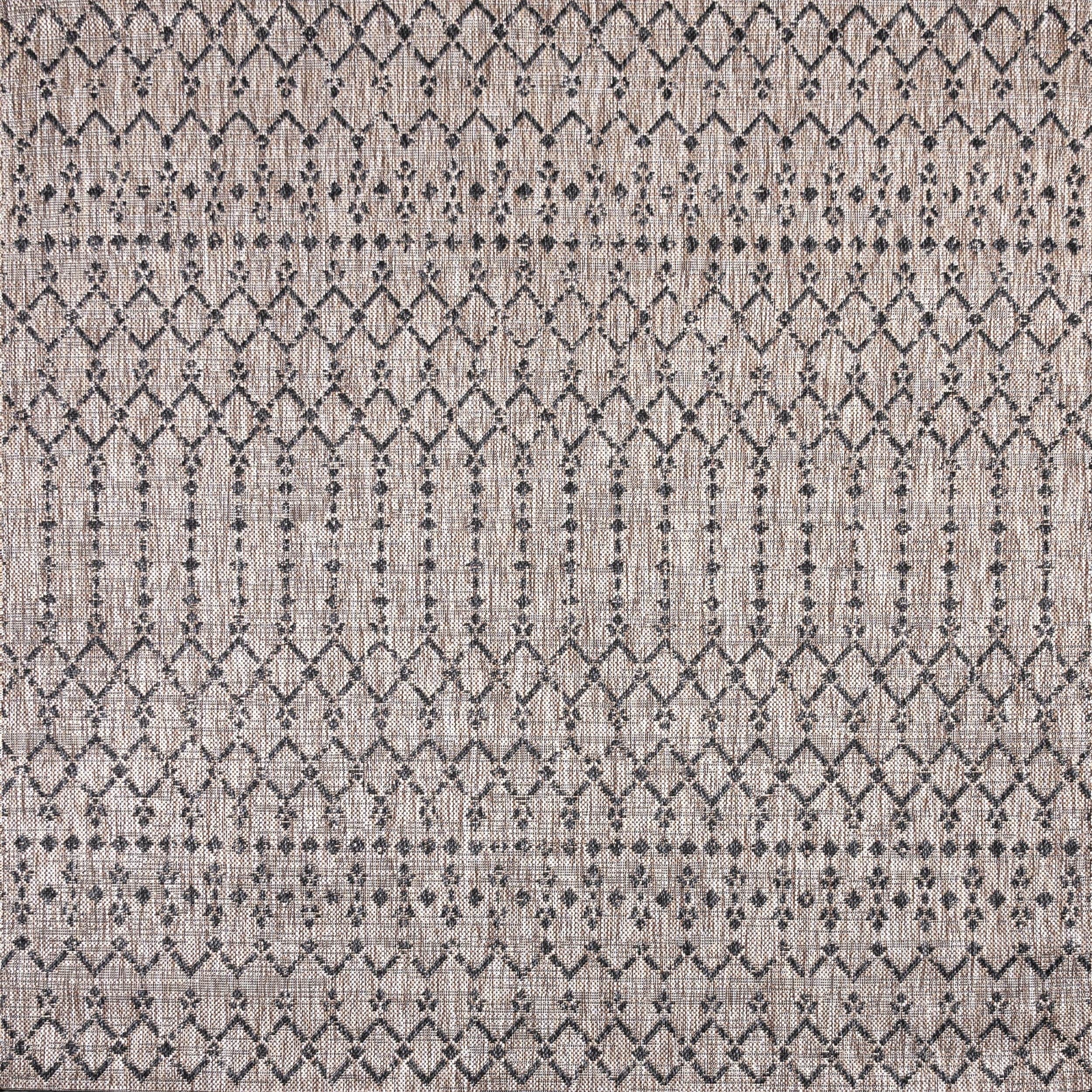 JONATHAN Y Trebol Moroccan Geometric Textured Weave Indoor/Outdoor Area Rug