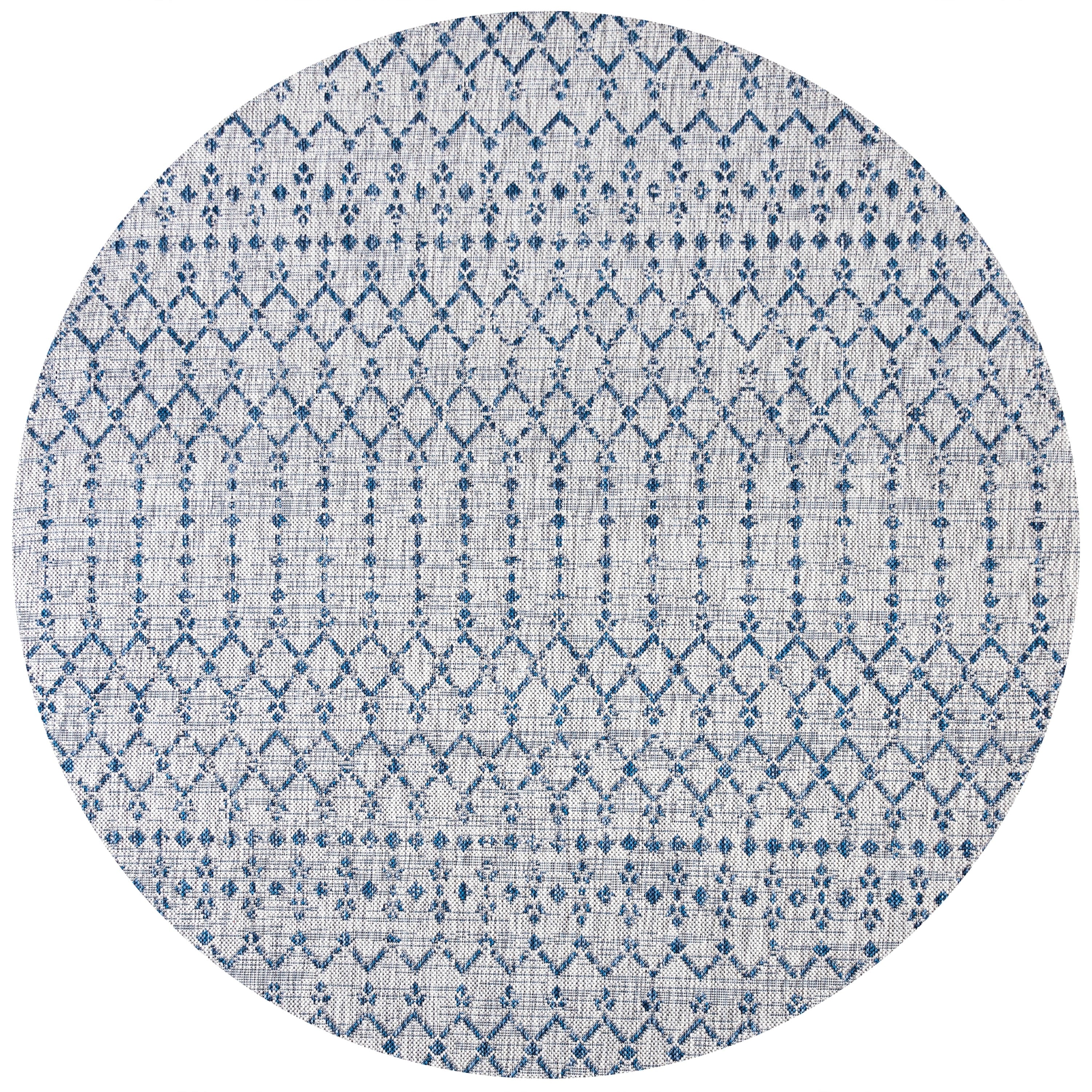 JONATHAN Y Trebol Moroccan Geometric Textured Weave Indoor/Outdoor Area Rug