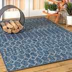 JONATHAN Y Trebol Moroccan Geometric Textured Weave Indoor/Outdoor Area Rug