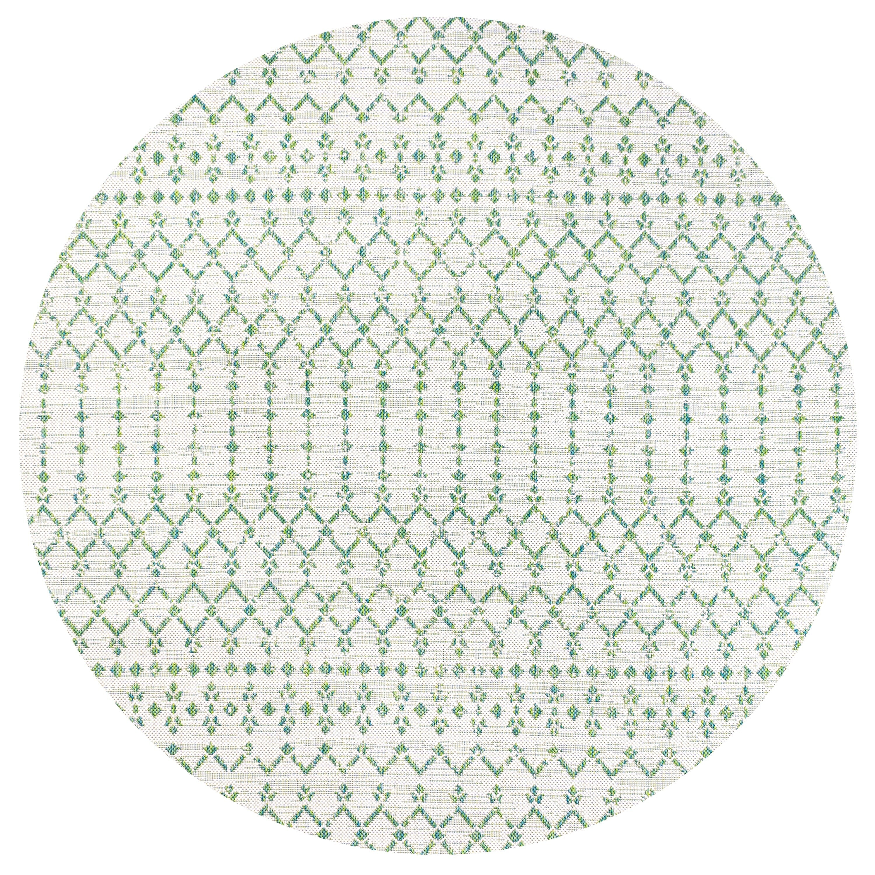 JONATHAN Y Trebol Moroccan Geometric Textured Weave Indoor/Outdoor Area Rug