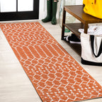 JONATHAN Y Trebol Moroccan Geometric Textured Weave Indoor/Outdoor Area Rug