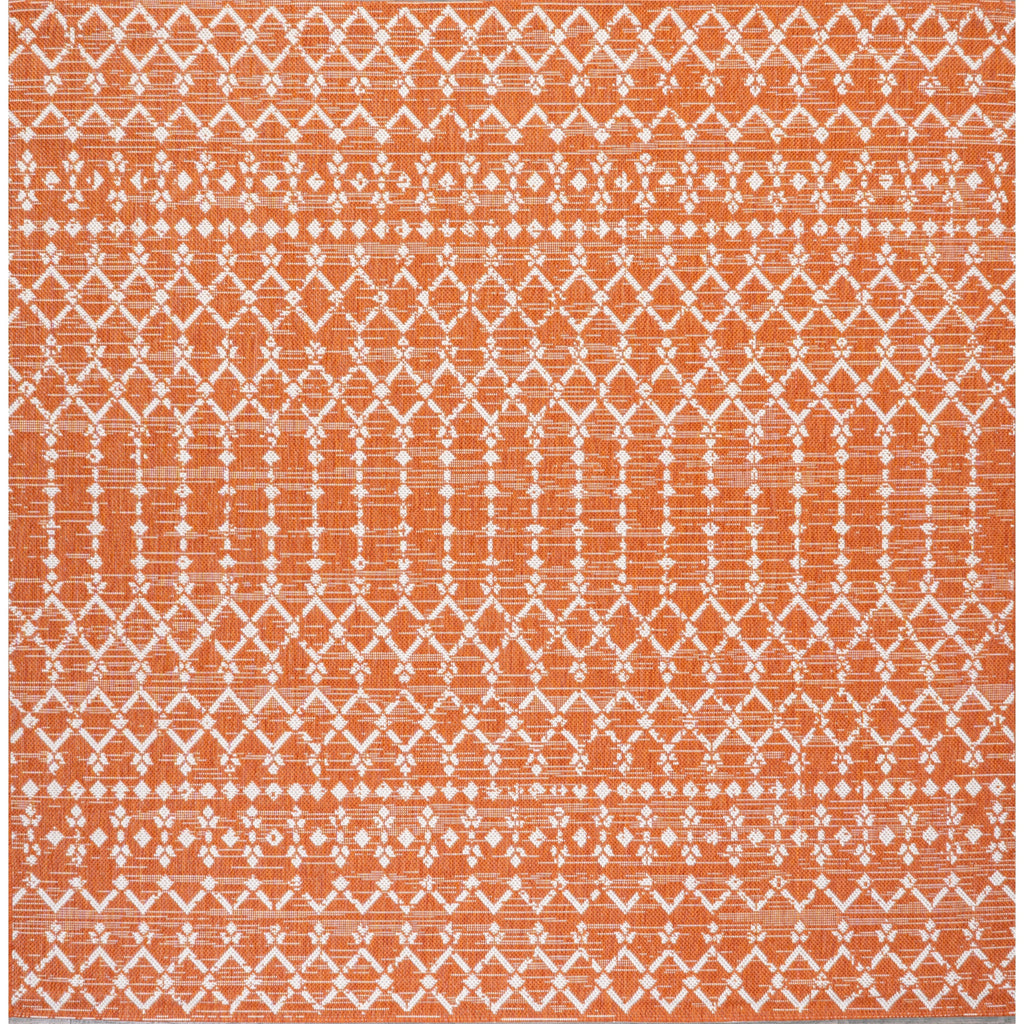 JONATHAN Y Trebol Moroccan Geometric Textured Weave Indoor/Outdoor Area Rug