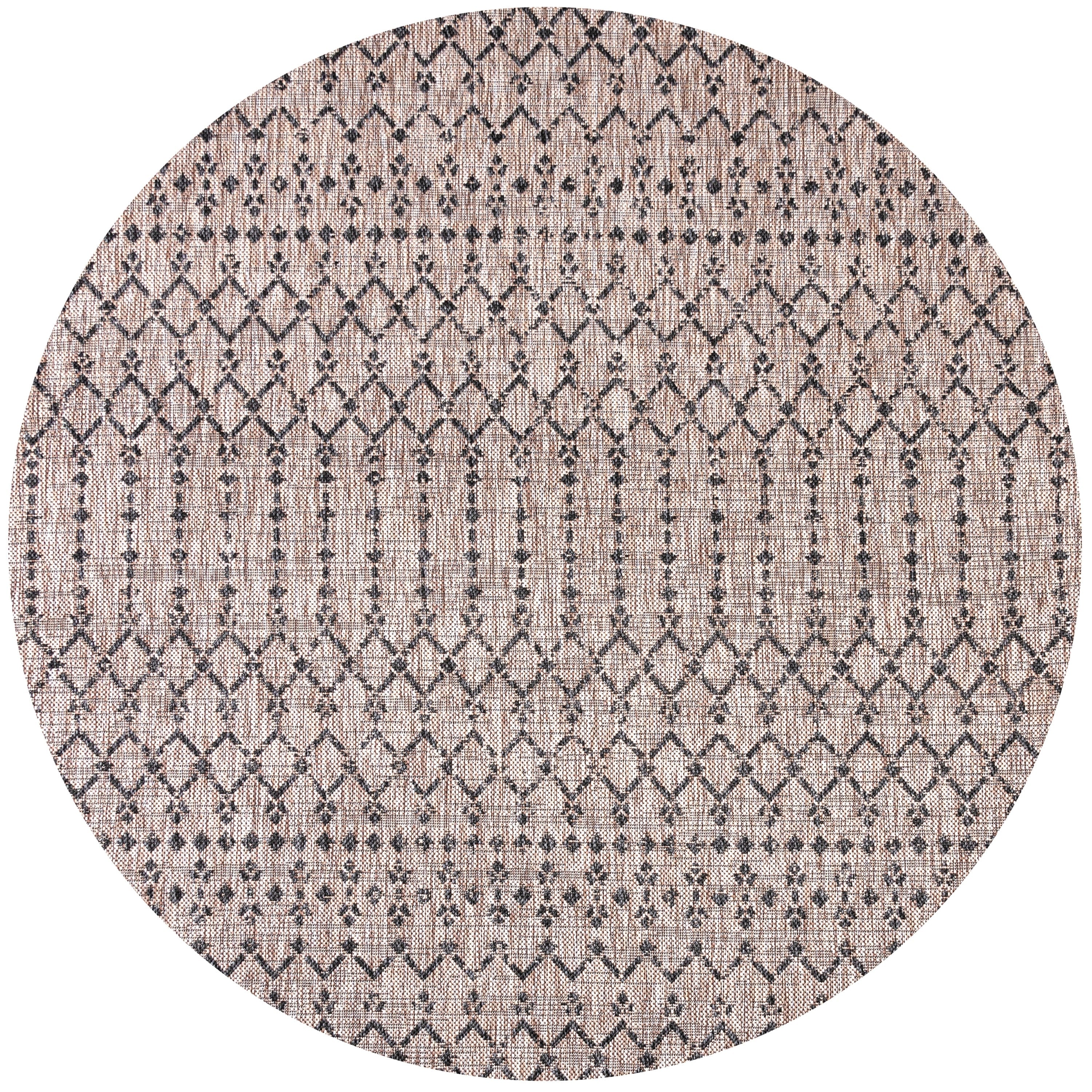 JONATHAN Y Trebol Moroccan Geometric Textured Weave Indoor/Outdoor Area Rug