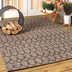 JONATHAN Y Trebol Moroccan Geometric Textured Weave Indoor/Outdoor Area Rug
