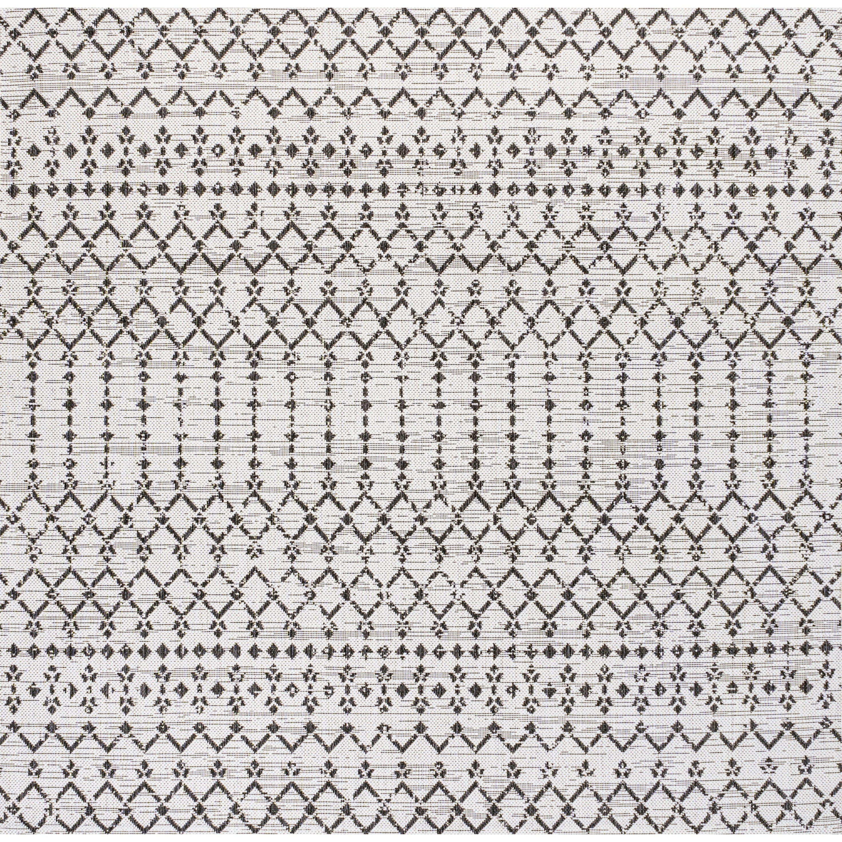 JONATHAN Y Trebol Moroccan Geometric Textured Weave Indoor/Outdoor Area Rug