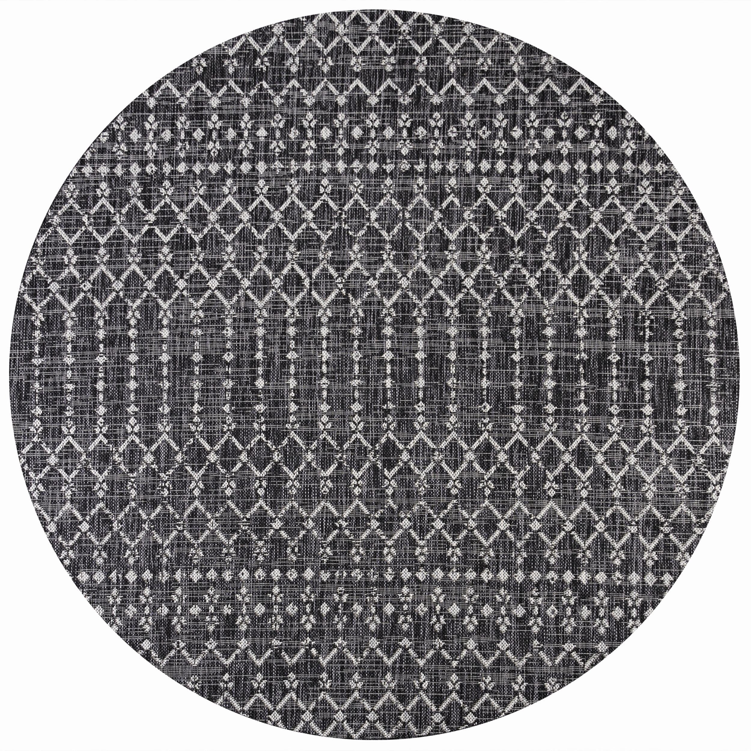 JONATHAN Y Trebol Moroccan Geometric Textured Weave Indoor/Outdoor Area Rug