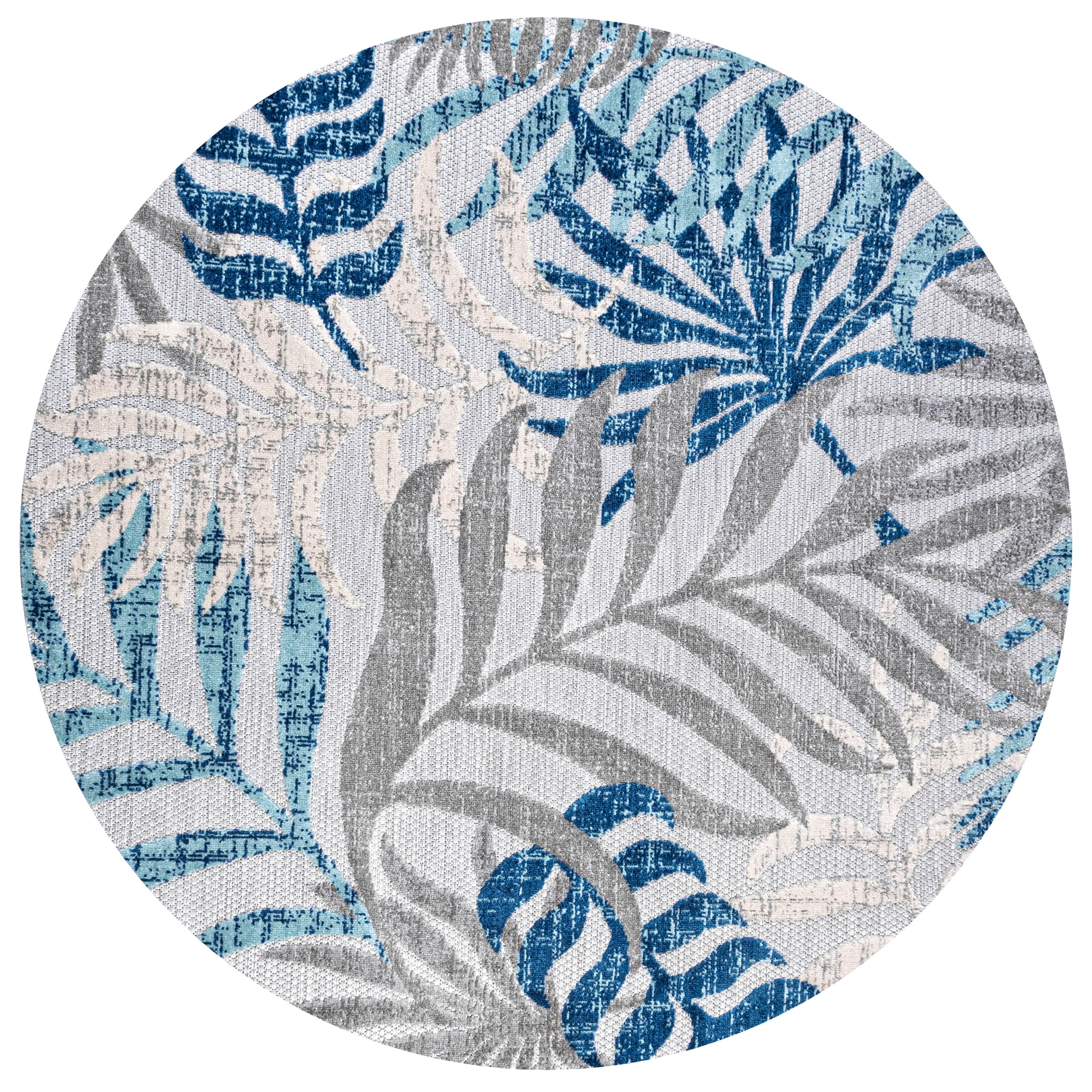 JONATHAN Y Aydin Palm Leaves Indoor/Outdoor Area Rug