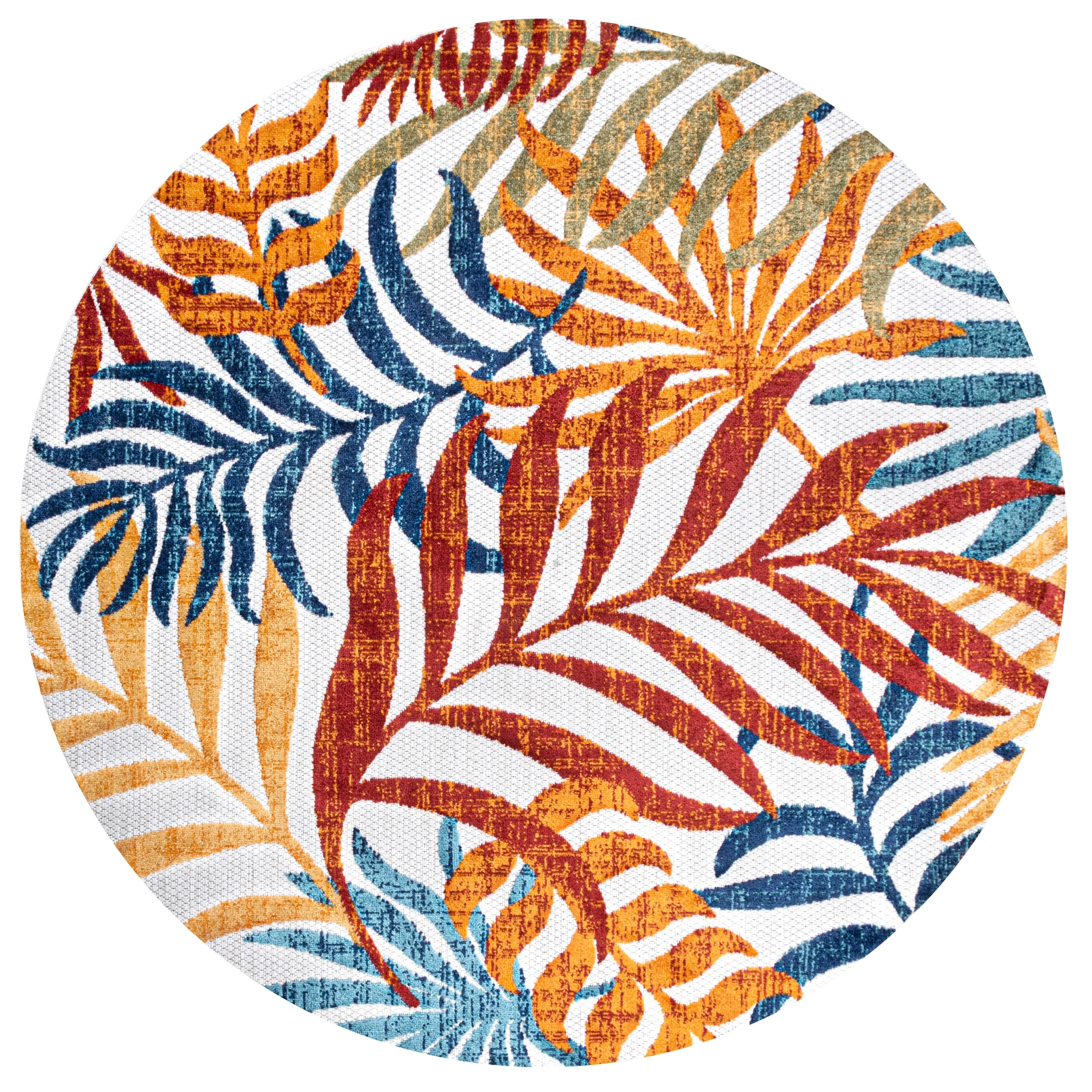 JONATHAN Y Aydin Palm Leaves Indoor/Outdoor Area Rug