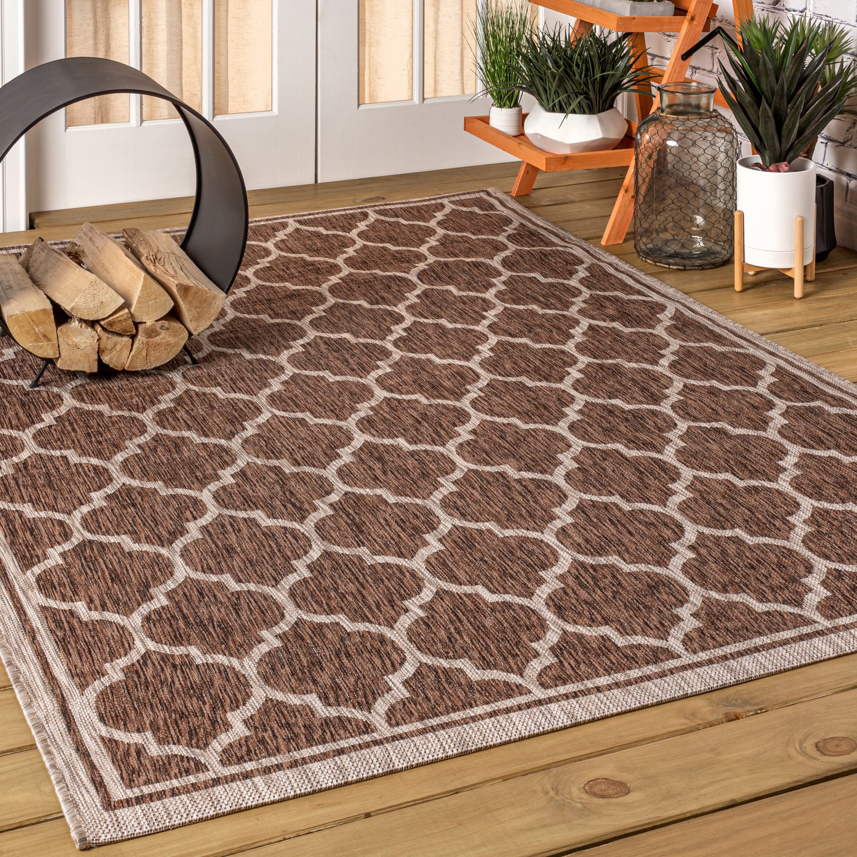 JONATHAN Y Zinnia Textured Weave Indoor/Outdoor Area Rug