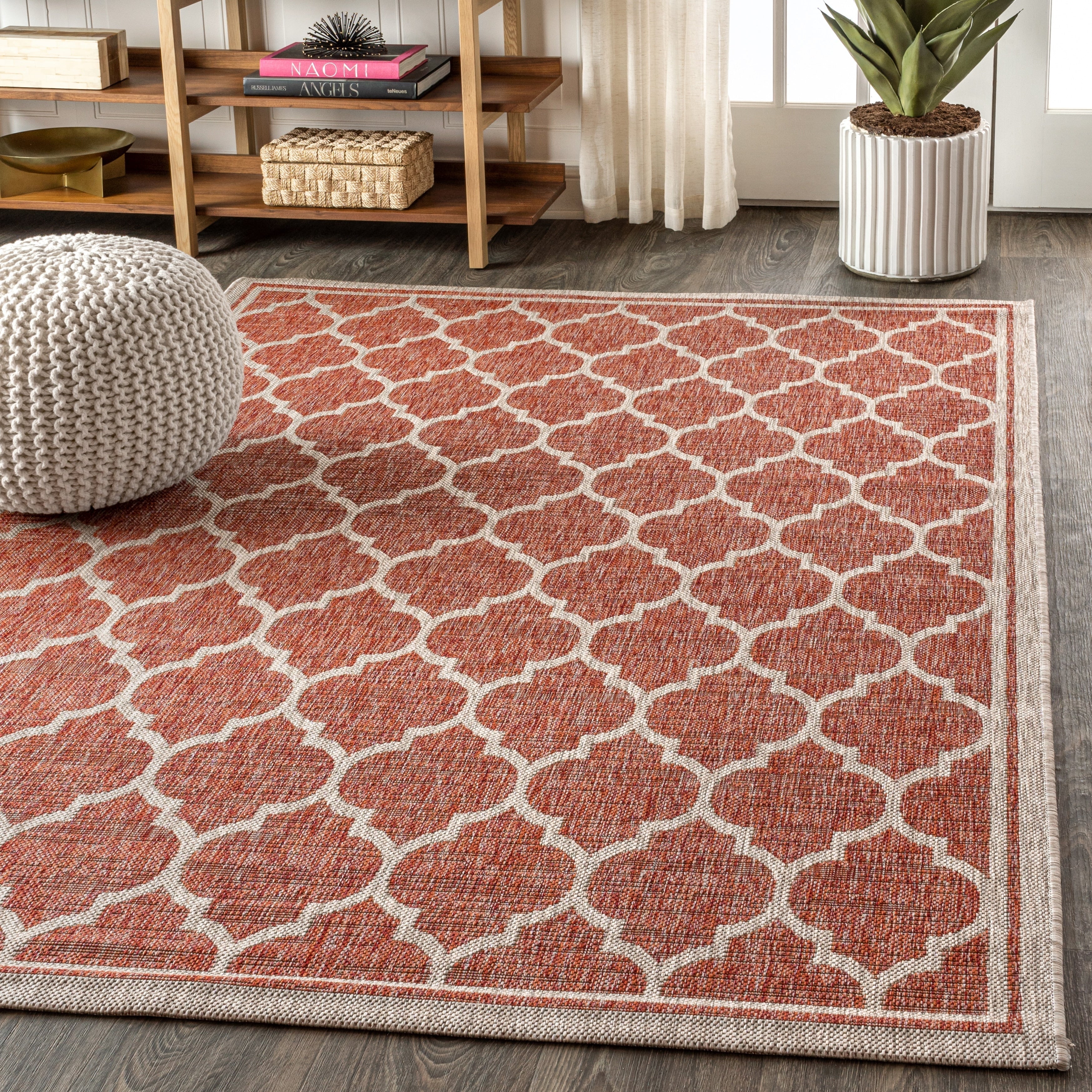 JONATHAN Y Zinnia Textured Weave Indoor/Outdoor Area Rug