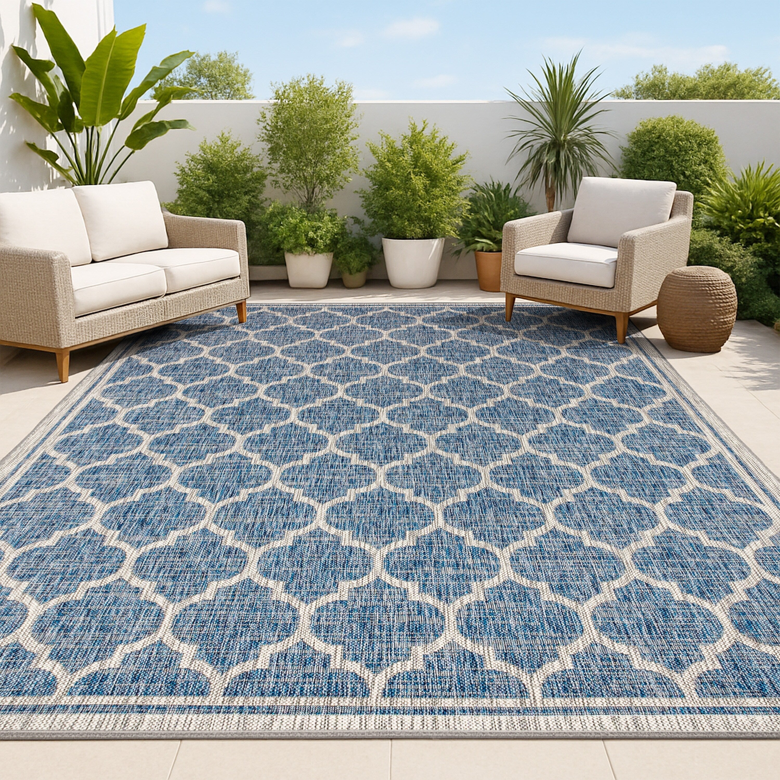 JONATHAN Y Zinnia Textured Weave Indoor/Outdoor Area Rug