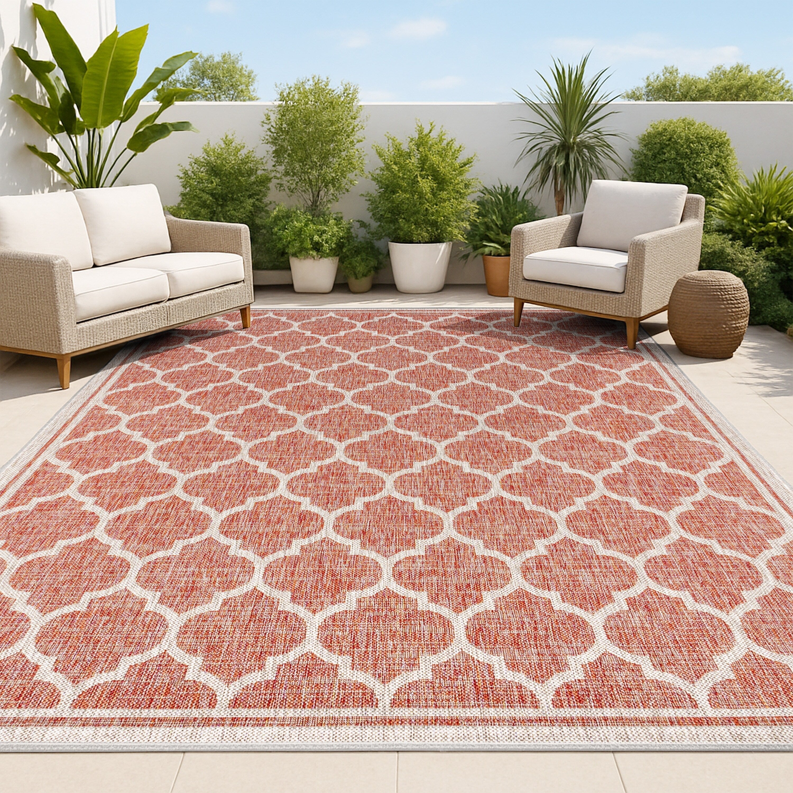 JONATHAN Y Zinnia Textured Weave Indoor/Outdoor Area Rug