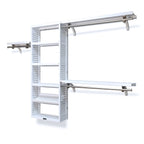 John Louis Home Solid Wood Reach-In Closet System White