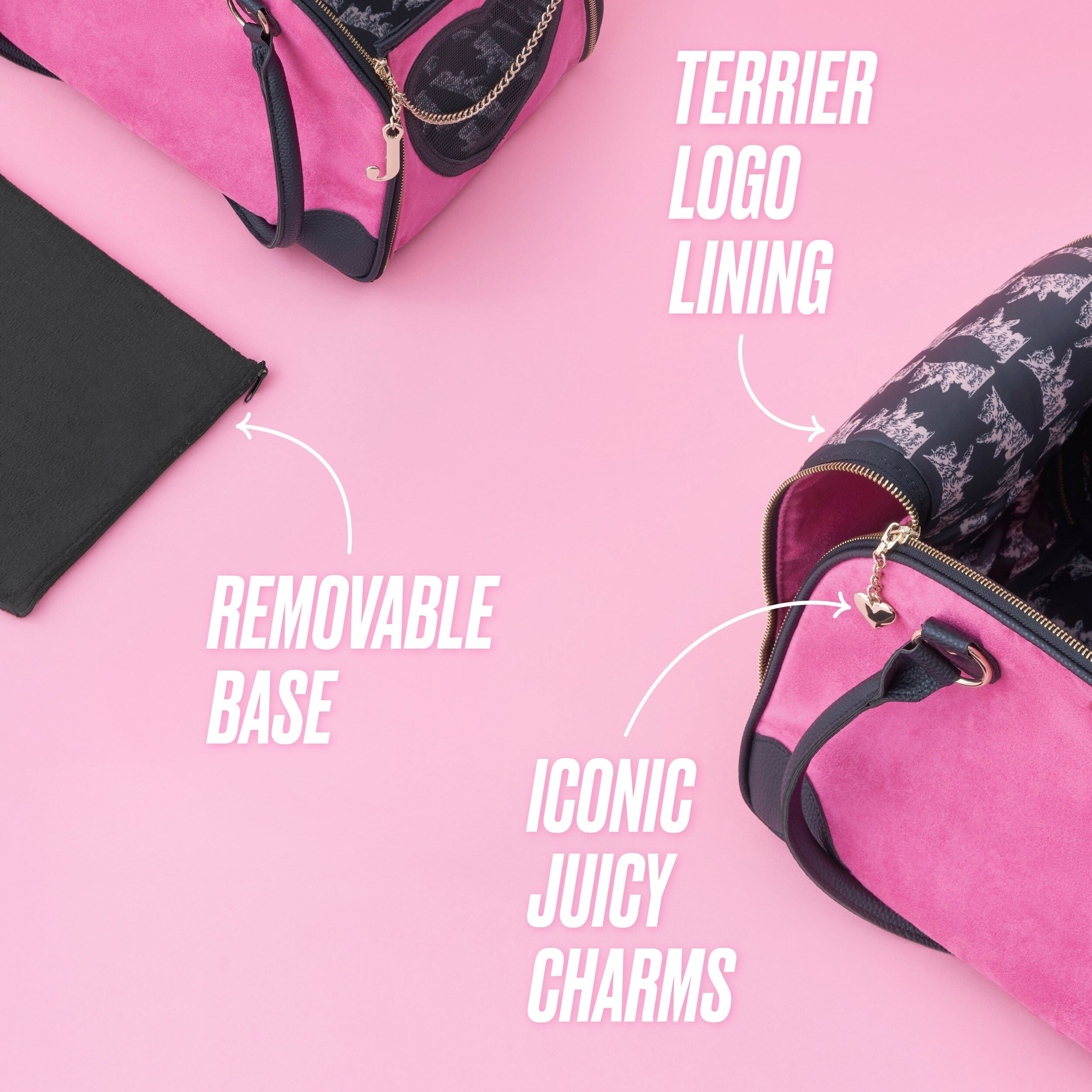 Juicy Couture Give Me Treats Pet Carrier - Stylish Travel Bag