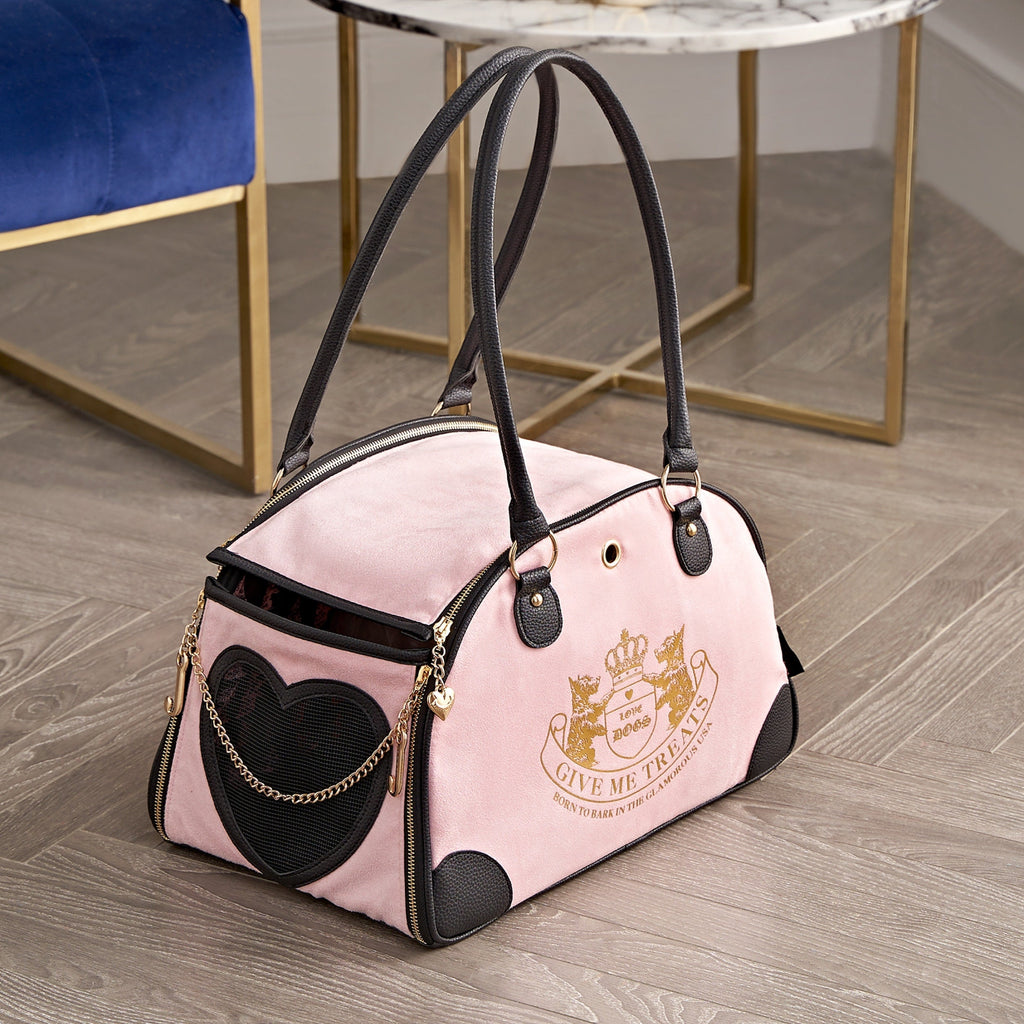 Juicy Couture Give Me Treats Pet Carrier - Stylish Travel Bag