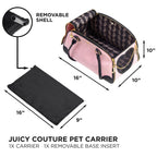 Juicy Couture Give Me Treats Pet Carrier - Stylish Travel Bag