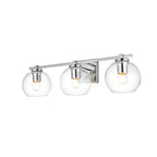 Julian 1 Light Black and Clear Bath Sconce