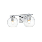 Julian 1 Light Black and Clear Bath Sconce
