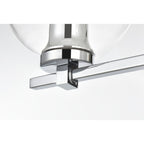 Julian 1 Light Black and Clear Bath Sconce