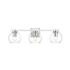 Julian 1 Light Black and Clear Bath Sconce